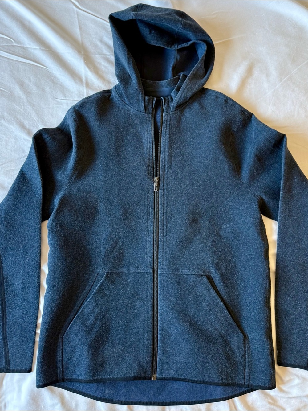 Lululemon Men's Full-Zip Hooded Shirt Jacket in Dark Navy